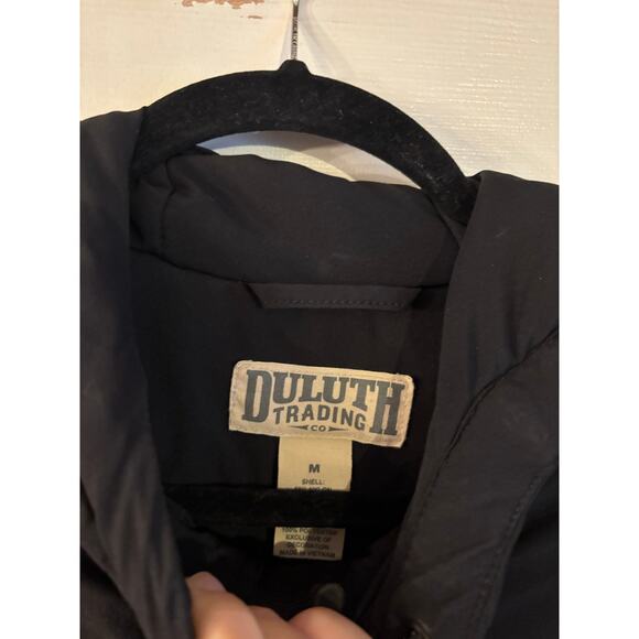 Duluth Trading Co Men's Job-Jitsu Full Zip Hooded Vest Medium Black Pockets - Picture 3 of 7